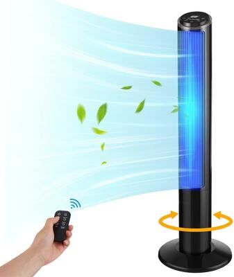 LTMATE Portable Tower Fan Oscillating with Remote Control