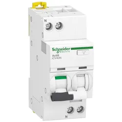 Schneider Electric, Schutzschalter, Acti9 iCV40N-FI/LS-1P+N-16 A-C Kurve- A9DC3616