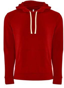 Next Level 9303 Santa Barbara Hoodie Sweatshirt in Red size Medium   80/20 Cotton/Polyester NL9303