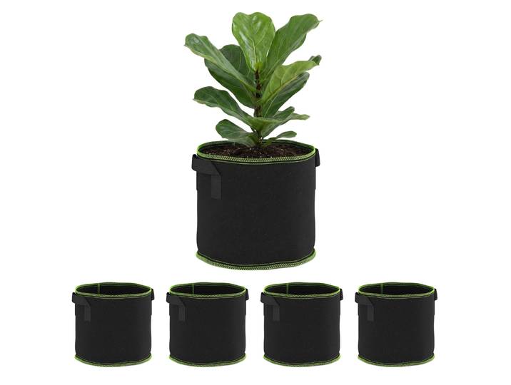Pflanzsack mit Tragegriffen 5er Set 11L