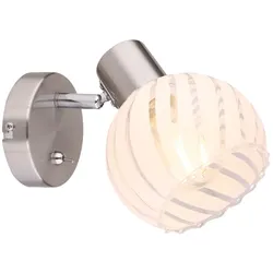 Globo 54025-1 Willy Strahler Metall Nickel Matt, 1X E27
