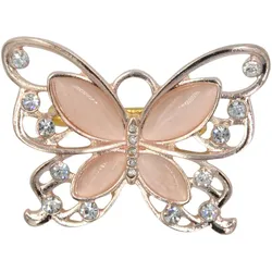 Brosche FIRETTI "Schmuck Geschenk Ansteckschmuck Schmetterling", rosa, Broschen, Damen, Metall, Brosche