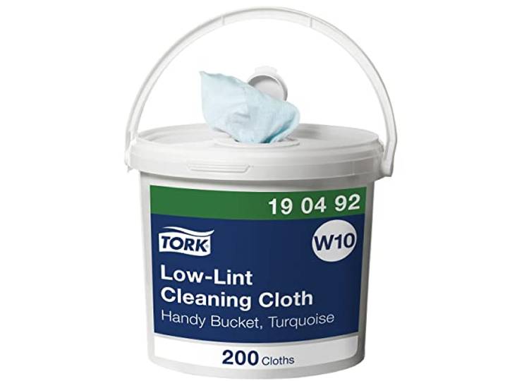Tork Low-Lint Reinigingsdoek in Emmer Turquoise W10