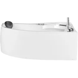 WHIRLPOOL-BADEWANNE mit LED 100x150x80 cm weiß Neiva