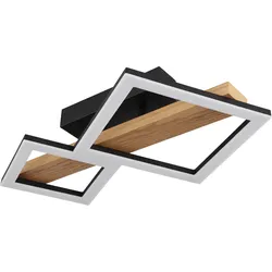 Deckenleuchte DUSTIN (LBH 48x30x10 cm) - schwarz - LBH 48x30x10 cm