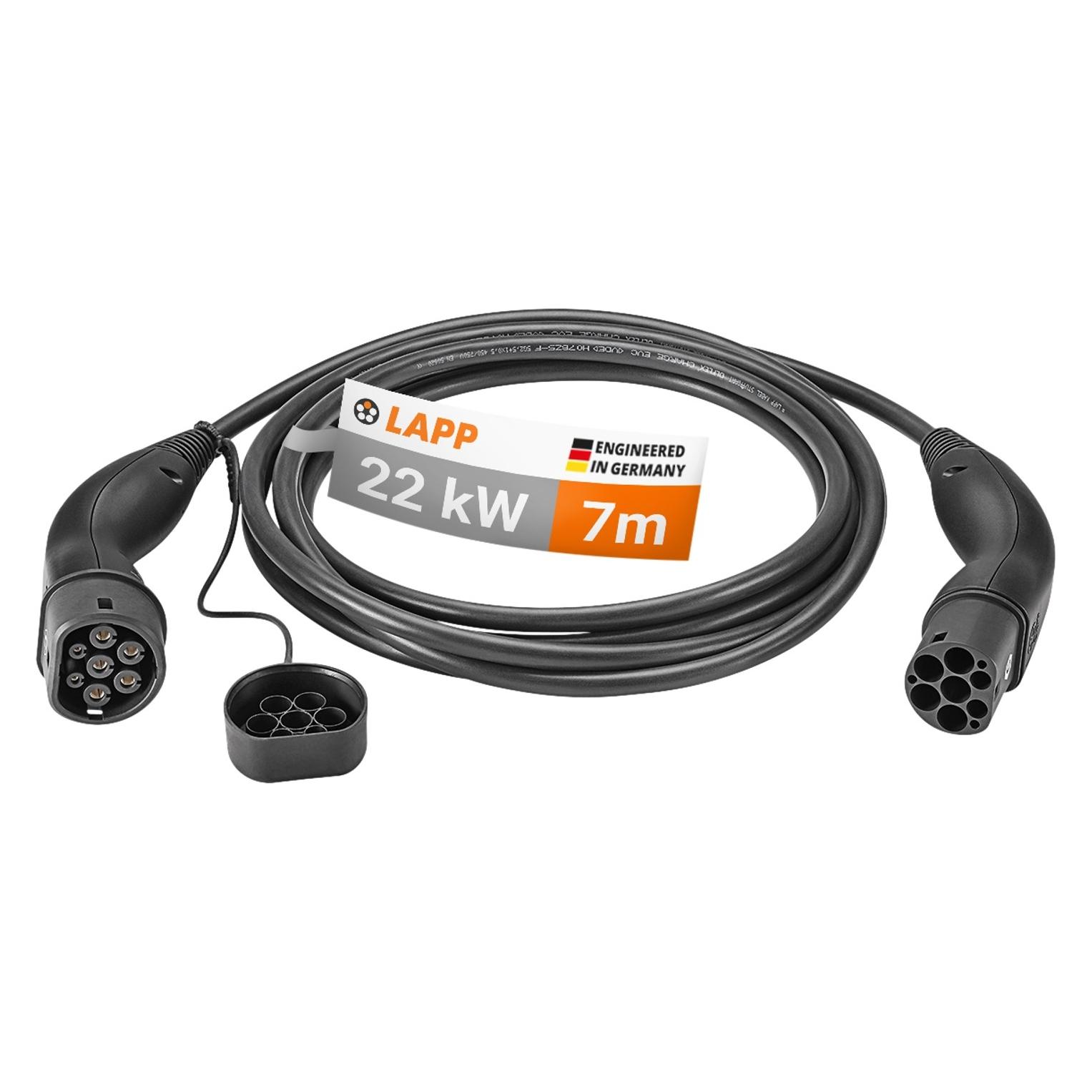 Lapp Mobility EV-TYP2 Ladekabel (Typ 2, 22 kW, 32 A, 7 m) (61784)