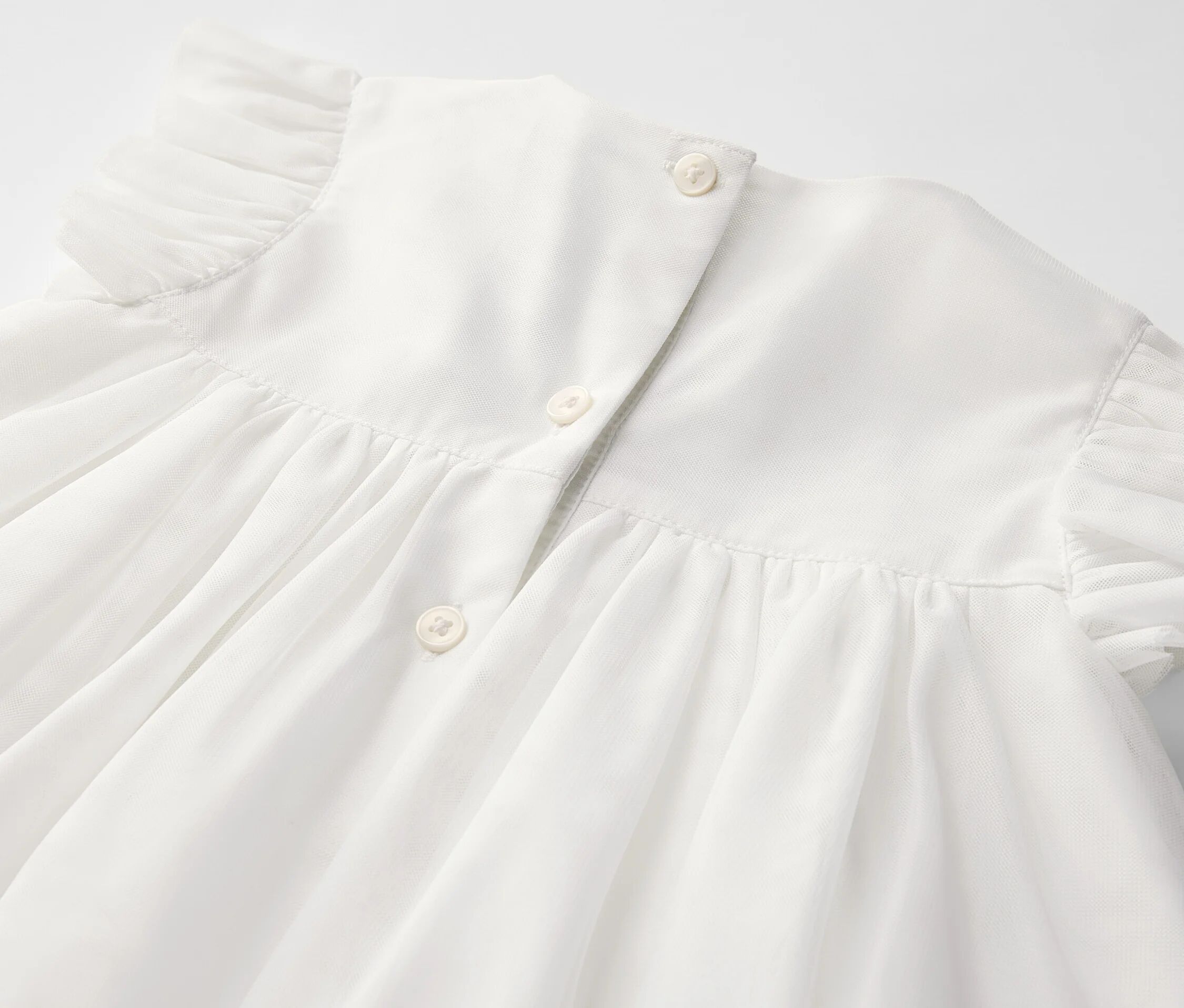 Tchibo - Baby-Tüllkleid - Baby - Gr. 86/92 - weiss