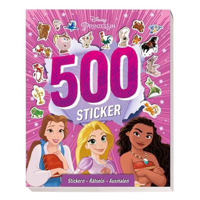 Disney Prinzessin: 500 Sticker - Stickern - Rätseln - Ausmalen, Taschenbuch von Disney Enterprises,Panini, Panini, 978-3-8332-4434-6