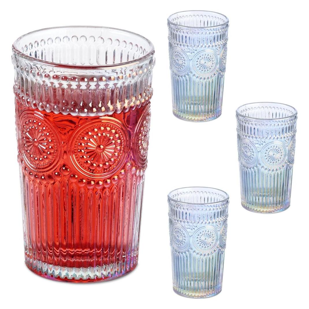 Relaxdays 4x Trinkgläser (0.36 l, 4x) (4052025871840)
