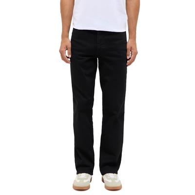 Straight-Jeans MUSTANG "Herren Style Tramper Straight", Herren, Gr. 52, Länge 34, schwarz (4000, 940 schwarz dunkel), Denim/Jeans, 99% Baumwolle, 1% Elasthan, unifarben, straight fit, Jeans Straight-Jeans