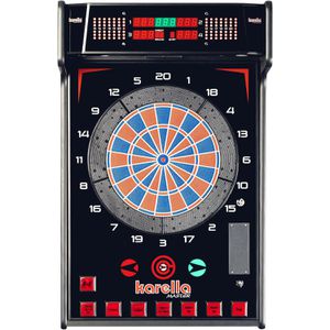 Karella Dartscheibe E-Master, elektronisch, 1 - 4 Spieler, aus Kunststoff, für Softdarts