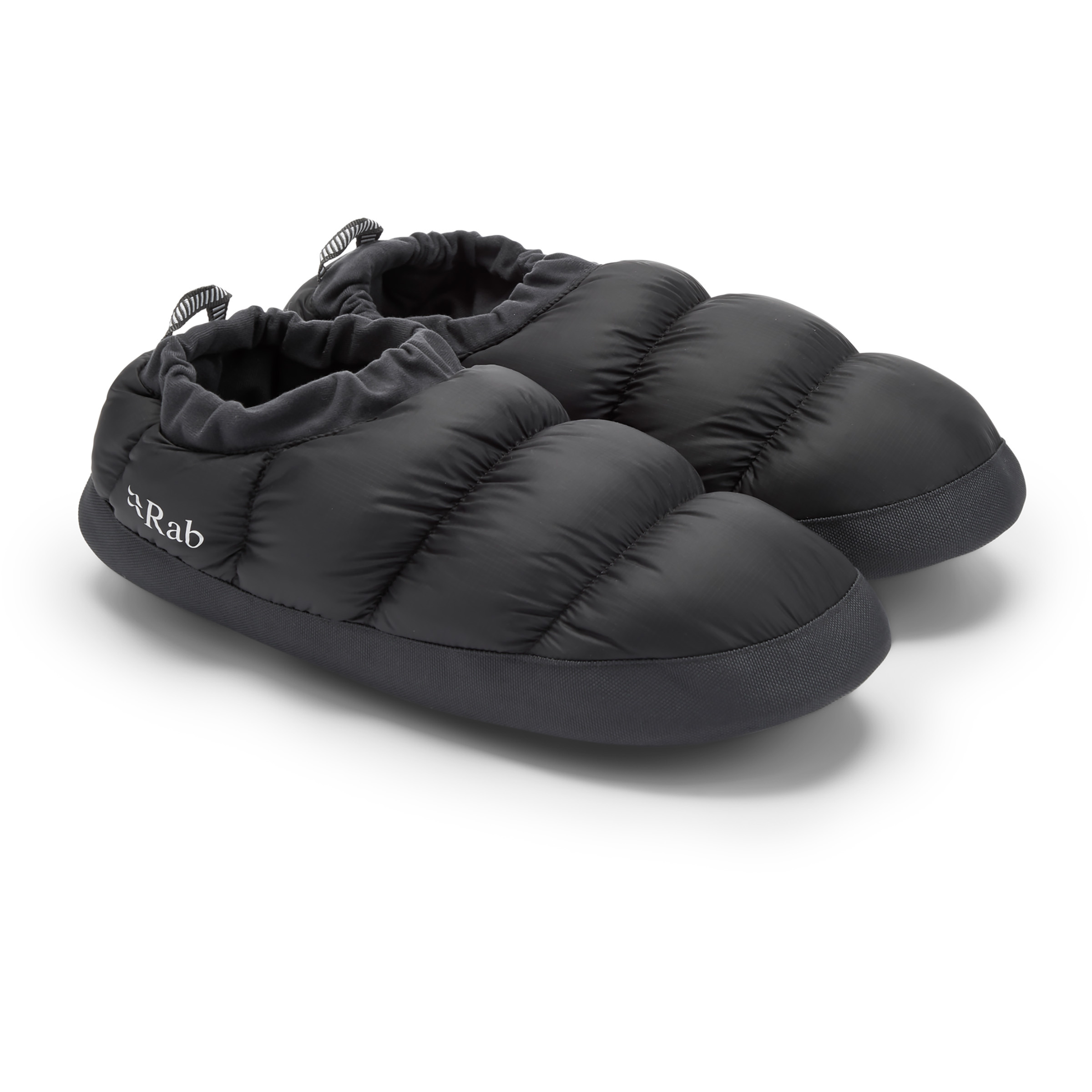 Rab Down Slipper Hausschuhe Hüttenschuhe schwarz Größe 38 Reise | Lifestyle Wasserabweisend