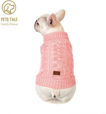 Uplift Picks SnuggleKnit Winter Dog Sweater For Warm And Stylish Comfort pink s