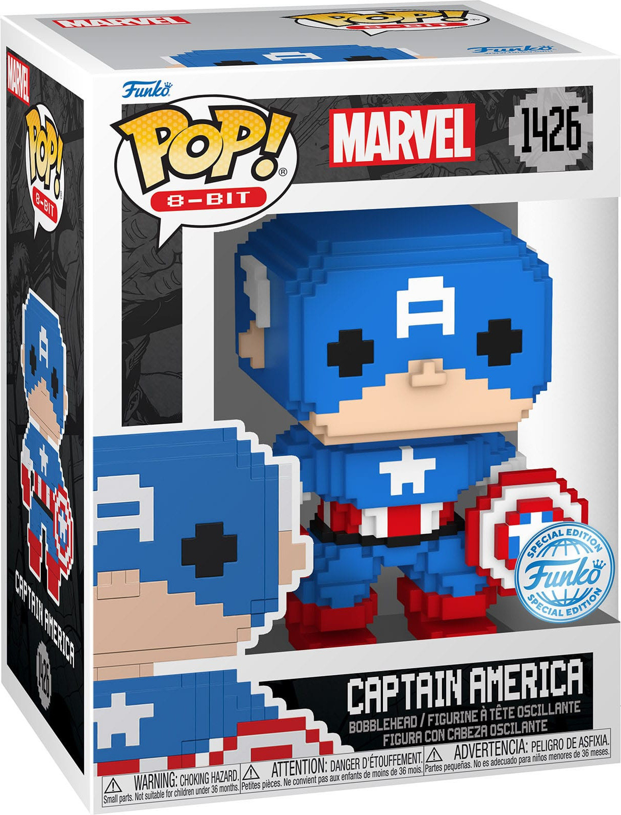 Funko Pop! Marvel 8-Bit Captain America Vinyl Figuur