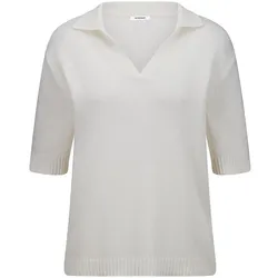 Pullover Polokragen Peter Hahn weiss, 50