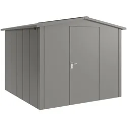 Hörmann Metall-Gerätehaus "Juno" mit Satteldach, JSD10 - Design, 262 x 262 cm (B x T),graualuminium,