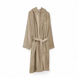 Kleine Wolke Frottier-Bademantel CHILL Taupe S/M