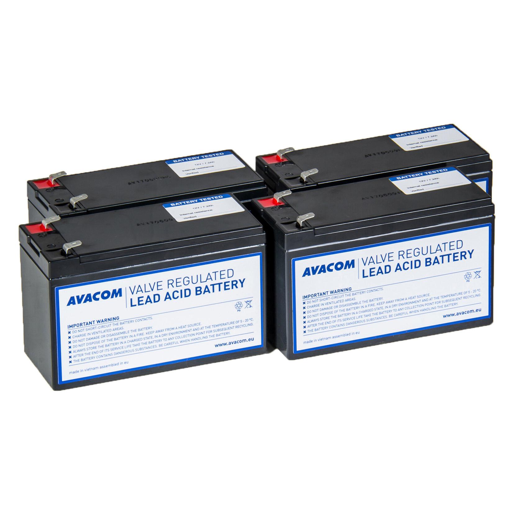Long AVACOM baterie pro UPS CyberPower, EATON, Effekta, Legrand (AVA-RBP04-12072-KIT)