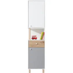 BÜCHERREGAL Figo mit 2 Türen und 1 Schublade