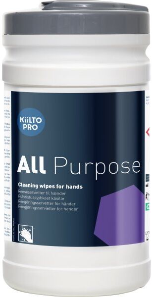 Kiilto Pro All Purpose Håndrens, 100 Wipes