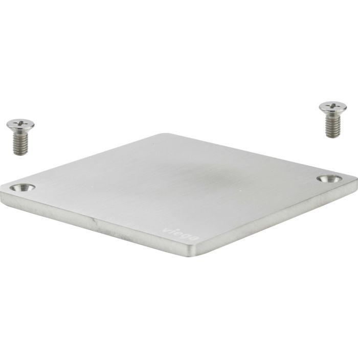 Viega Verschlussplatte 648176 94x94mm, massiv, Edelstahl