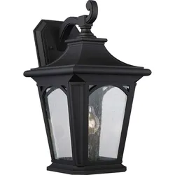 Außenleuchte Wandlampe Laterne H 46,1 cm Schwarz 1 Flammig IP44 Vintage-Look