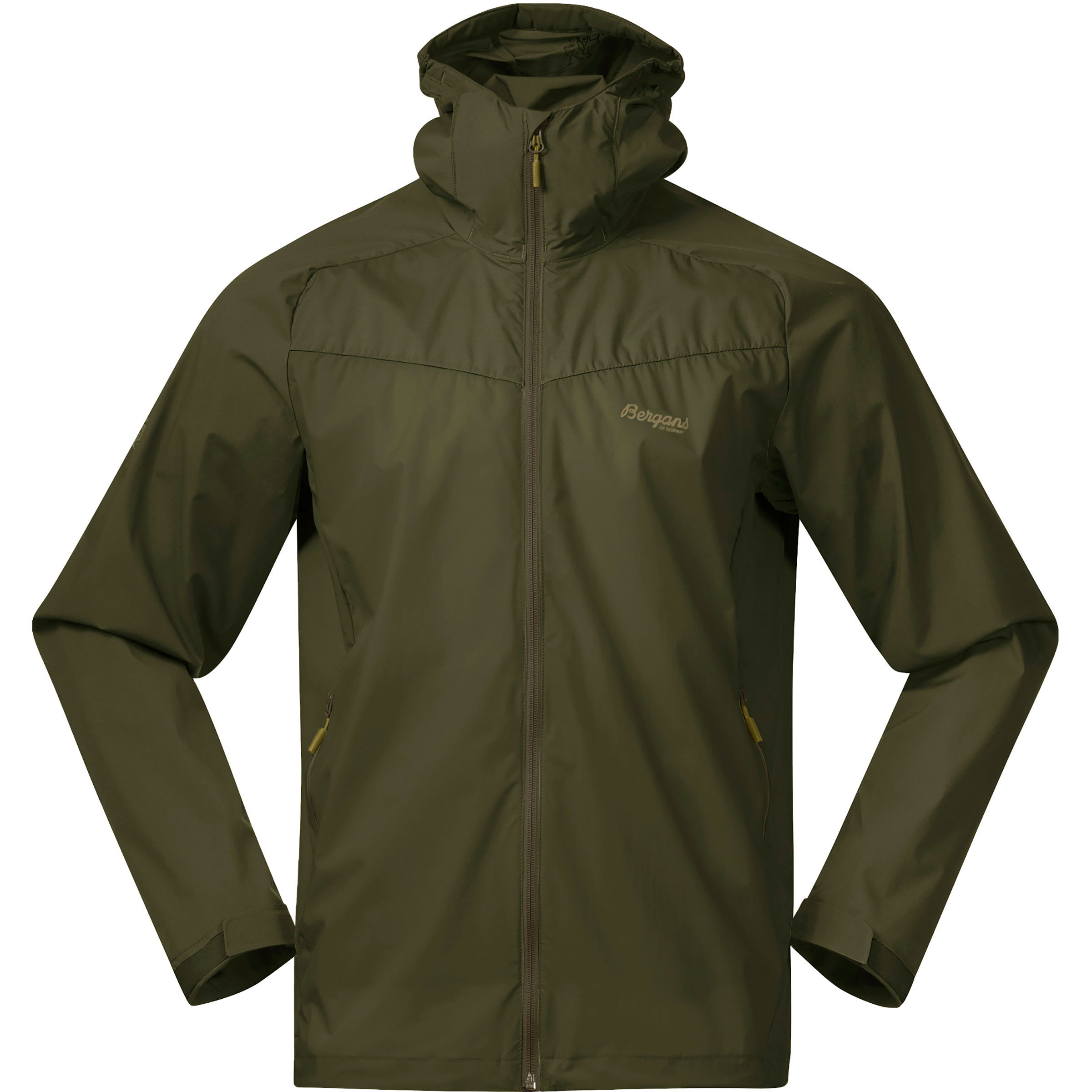 Bergans Microlight Herren Windbreaker oliv Größe L Trekking Wasserabweisend Wasserabweisend