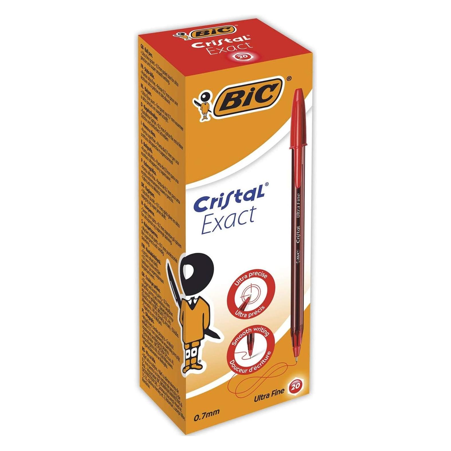Bic Kugelschreiber Cristal Exact, Strichfarbe: rot (20x) (992604)
