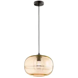 Hängelampe Esstischleuchte Pendellampe amber Glas Küchenleuchte Wohnzimmerlampe