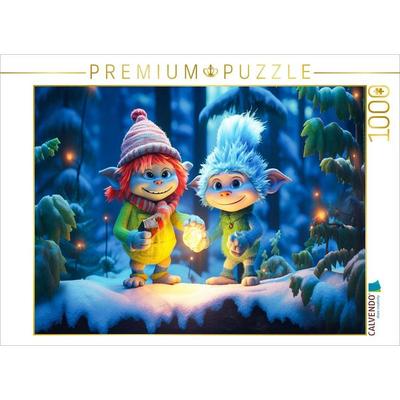 CALVENDO Puzzle ... es hat geschneit | 1000 Teile Lege-Größe 64x48cm Foto-Puzzle für glückliche Stunden