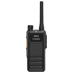 Hytera 605 V1 Standard Package VHF with Li-polymer Akku /desktop charging statio, Walkie Talkie, Schwarz