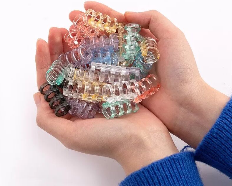 INF Transparente 4-Loch-Binderclips für Loseblatt - 10er Set für DIY-Bindung