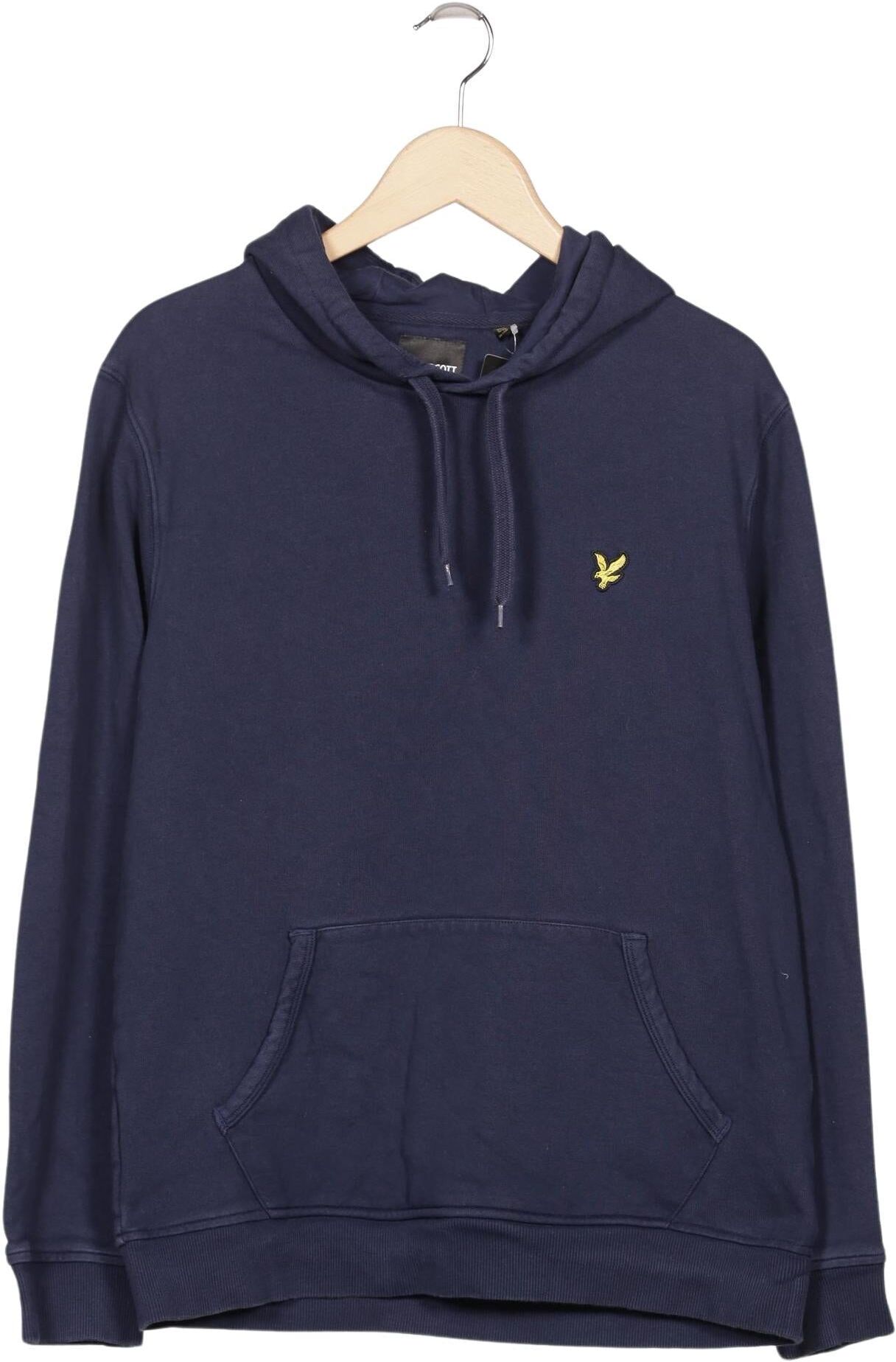 Lyle & Scott Herren Kapuzenpullover, Marineblau, Gr. L, Baumwolle - Second Hand