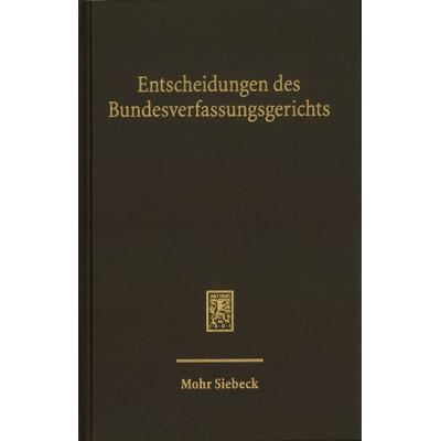 Entscheidungen des Bundesverfassungsgerichts (BVerfGE), Gebundene Ausgabe von , Mohr Siebeck, 978-3-16-163197-9