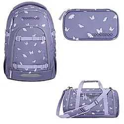 Coocazoo Mate Reflective Wings Schulrucksack Set 3tlg
