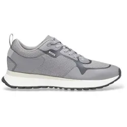 BOSS für Herren. 50513195 Graue Mix-Sneaker (43), Wohnung, Schnürsenkel, Lässig, Sportlich, Masche