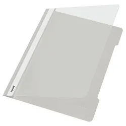 Leitz Plastik-Schnellhefter / A4 / für bis zu 250 Blatt / Grau / 25er Pack