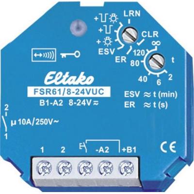 FSR61/8-24V UC Eltako Funk Schaltaktor Unterputz Schaltleistung (max.) 2000 W Reichweite max. (im Freifeld) 30 m