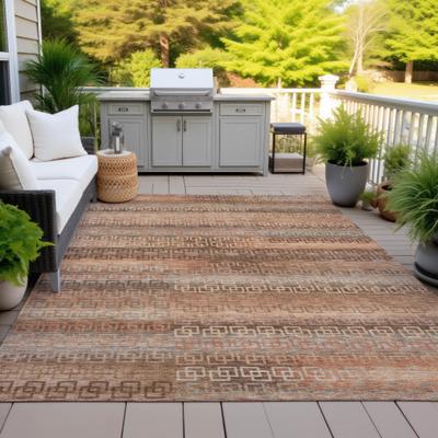 Addison Rugs Machine Washable Indoor/Outdoor Ombre Links Chantille Rug