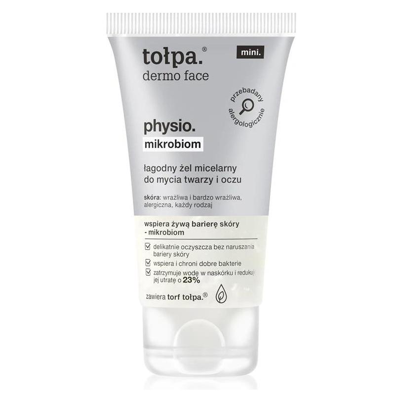 Tołpa Ptołpa Dermo Face Physio Micellar Gel - Sanfte Reinigung für Gesicht und Augen, 75ml (Reinigungstücher Gesicht) (46358824)