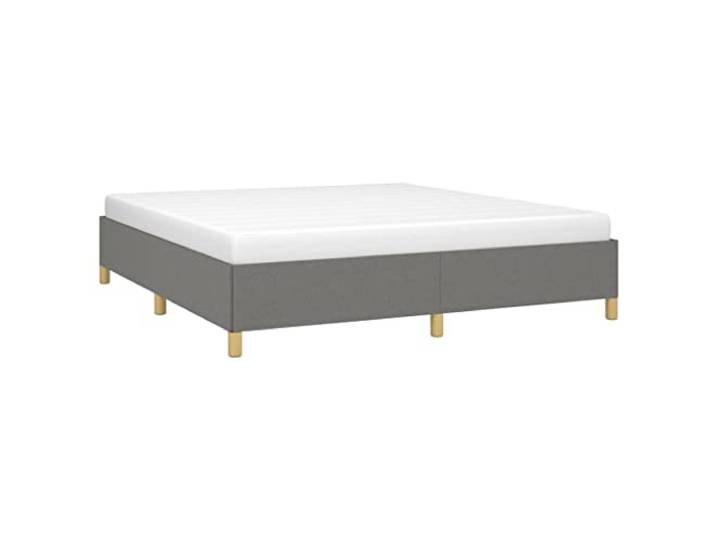 vidaXL Polsterbett Doppelbett Bett Bettgestell Bettrahmen Lattenrost Ehebett Stoffbett Schlafzimmerbett Schlafzimmermöbel Dunkelgrau 180×200cm Stoff