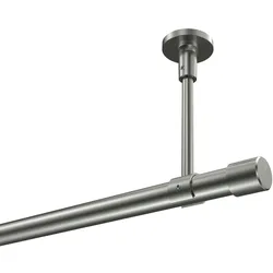 GARDINENSTANGE Sonette Santo 100 cm, 1-läufig, 20 mm Ø Edelstahl-Optik