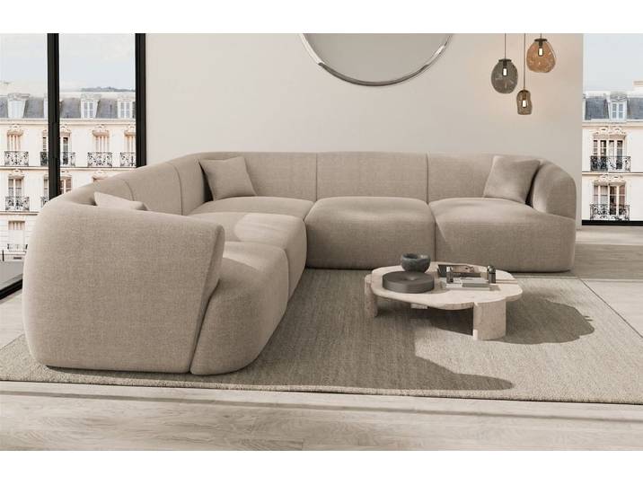 Stoff Ecksofa Tabarca L-Form