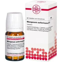 MANGANUM SULFURICUM D 12 Tabletten 80 St