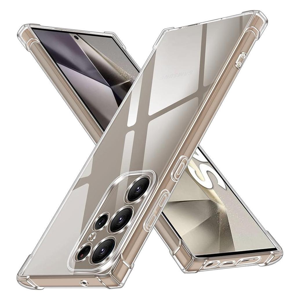 Techsuit - Shockproof Clear Silicone - Samsung Galaxy S24 Ultra - Clear (Samsung Galaxy S24 Ultra) (56347079)