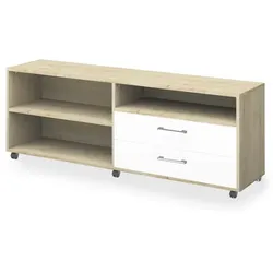 Mäusbacher Unterschrank Big Profi Office Holzoptik Birke / Weiß