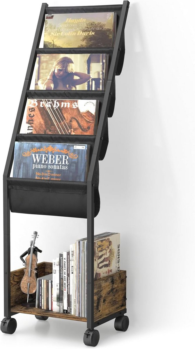 Vinyl Platenspeler Opslag en Display Plank voor 100 Albums
