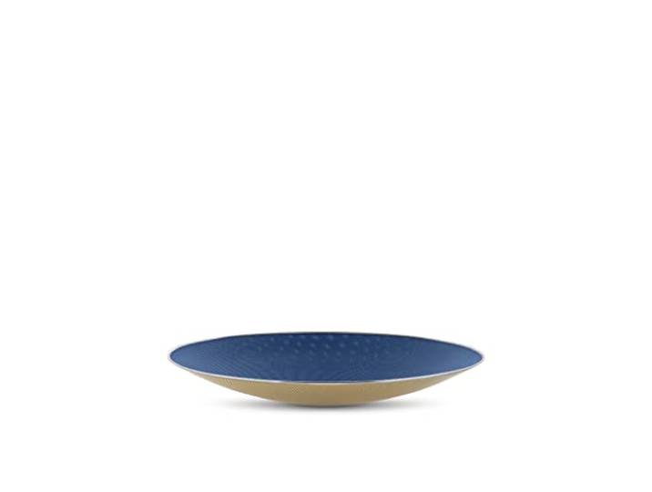Alessi Cohncave SC01/49 - Centre de Table Design Ajouré en Acier Coloré avec Résine Epoxy\, Rouge et Violet\, Diamètre 49 cm