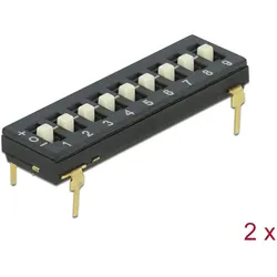 DELOCK DIP-Schalter Tri-State 9-Stellig 2,54mm Rastermaß THT