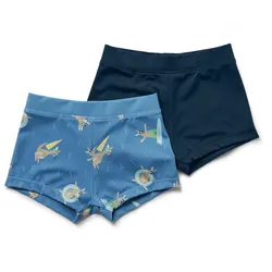 Tchibo - 2 Kinder-Badehosen - Jungen - Gr. 98/104 - dunkelblau/print